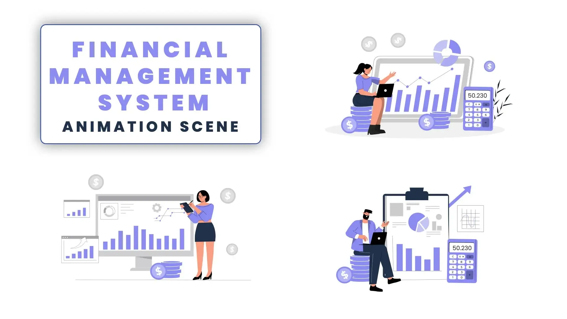 Financial Management and Budget Planning Animation Scence